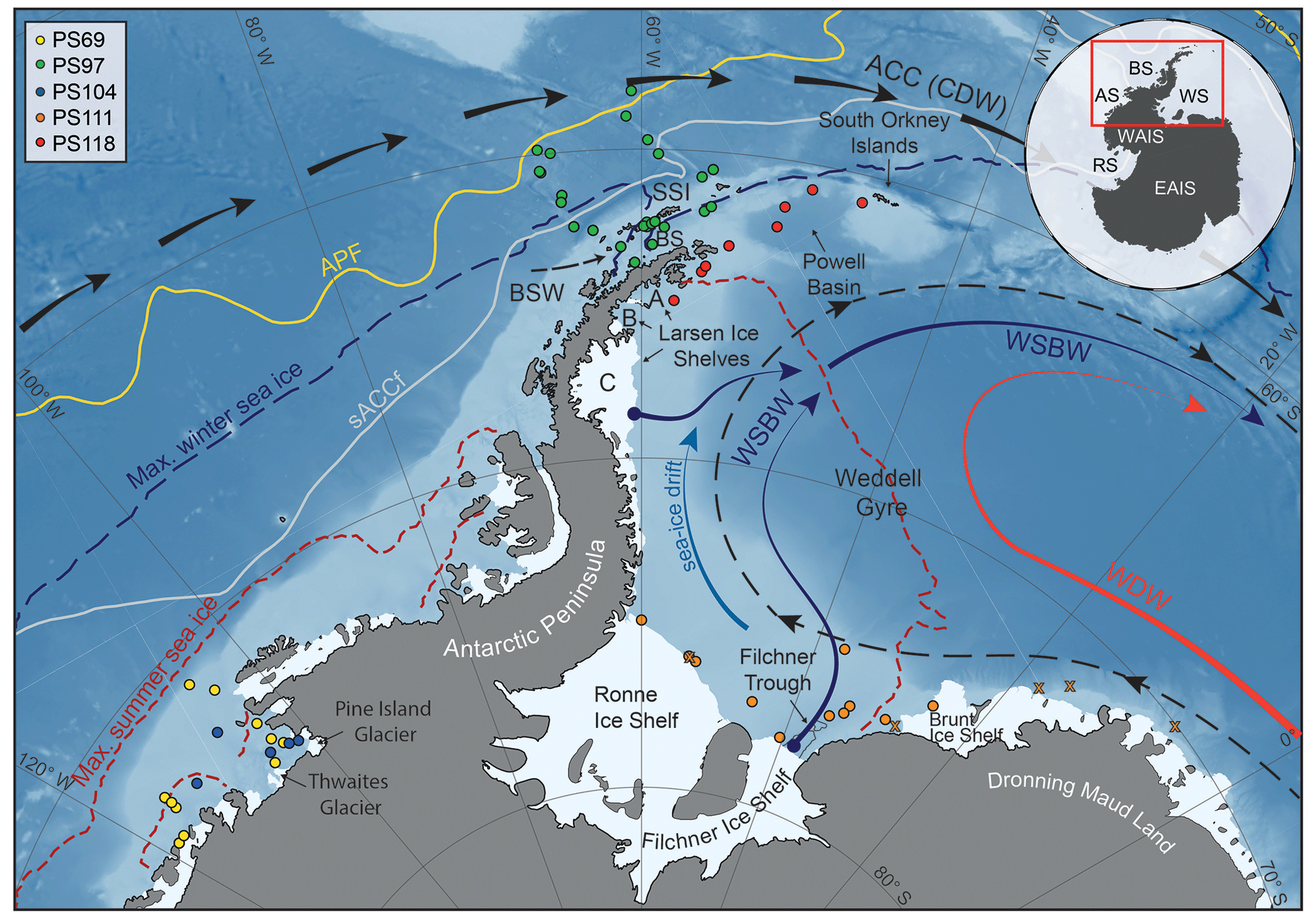 biomarkers Antarctic margin along CP and the for Evaluation ice temperatures ocean as sea continental - lipid proxies of